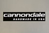 Cannondale sticker Handmade in USA